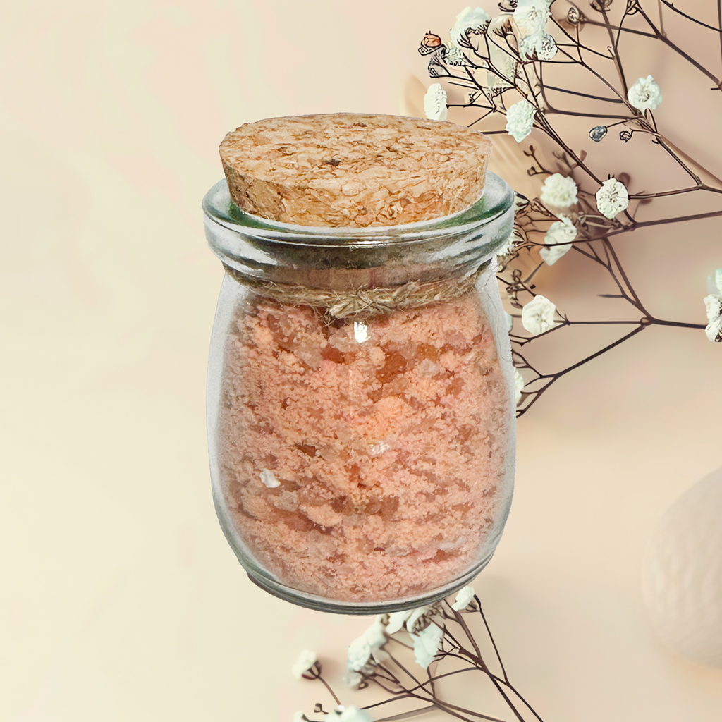 Currant & Sandalwood Natural Bath Salts with Kaolin Clay Avocado Oil & Sea Salt Bath Soak | 3.5 oz