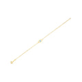 14k Yellow Gold MOP Evil Eye Bracelet (1.00 mm)