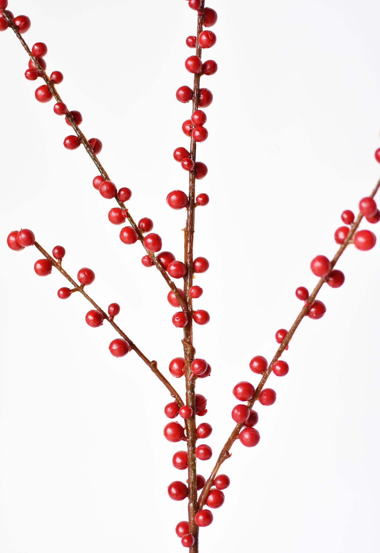 71 cm Kunst-Beerenstiel für den Außenbereich, rot