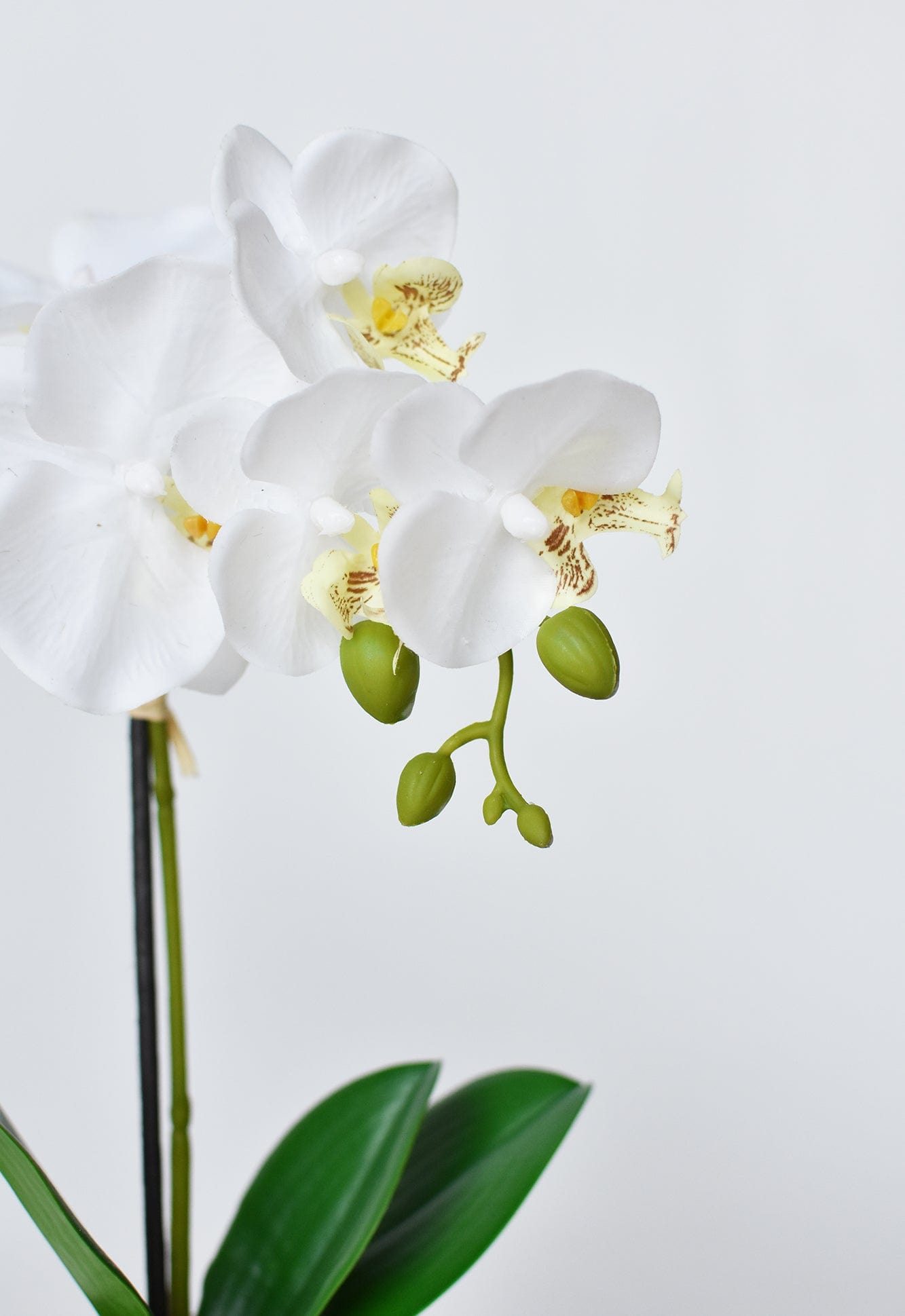 14 Zoll künstliche Topf-Orchidee, weiß