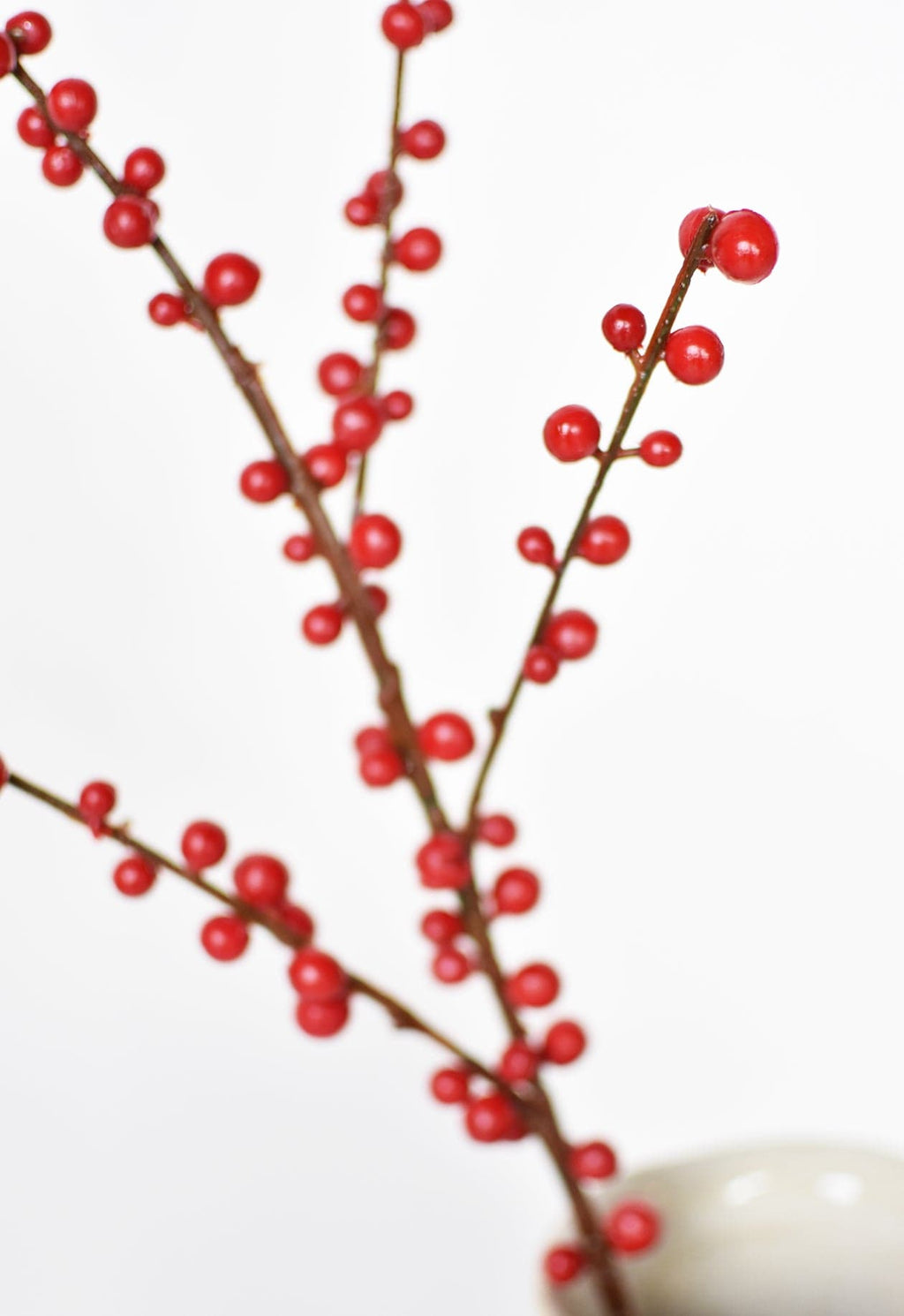 71 cm Kunst-Beerenstiel für den Außenbereich, rot