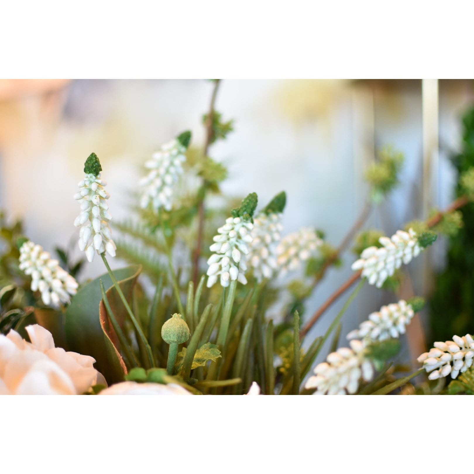 12,5" Künstliche Weiße Muscari-Traubenhyazinthe