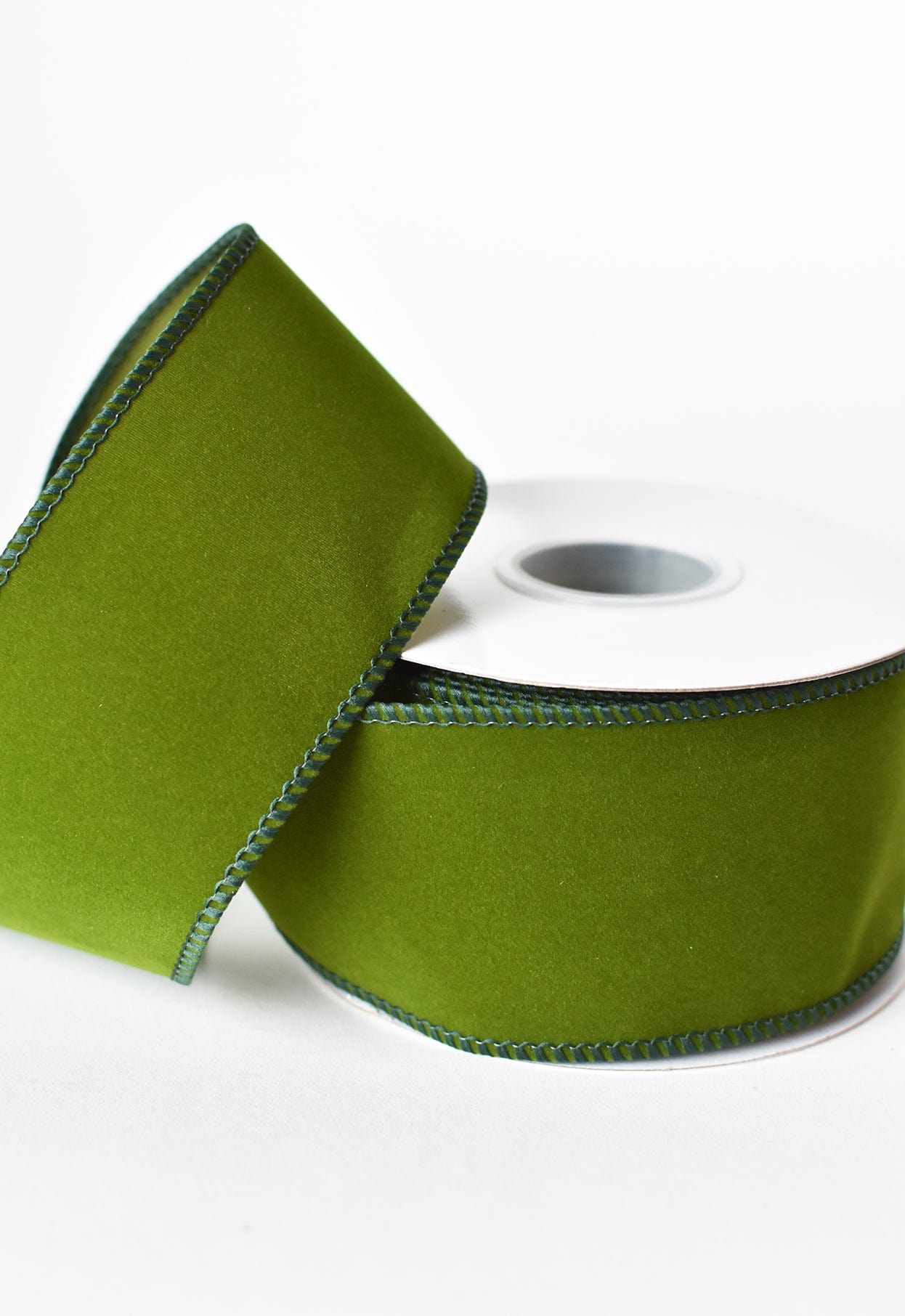 2.5"x10yd Outdoor Velvet Ribbon- Hunter Green