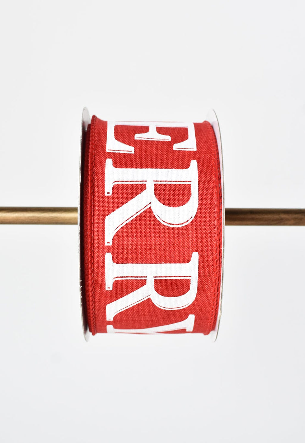 2,5" x 10yd Rotes Merry Christmas Band