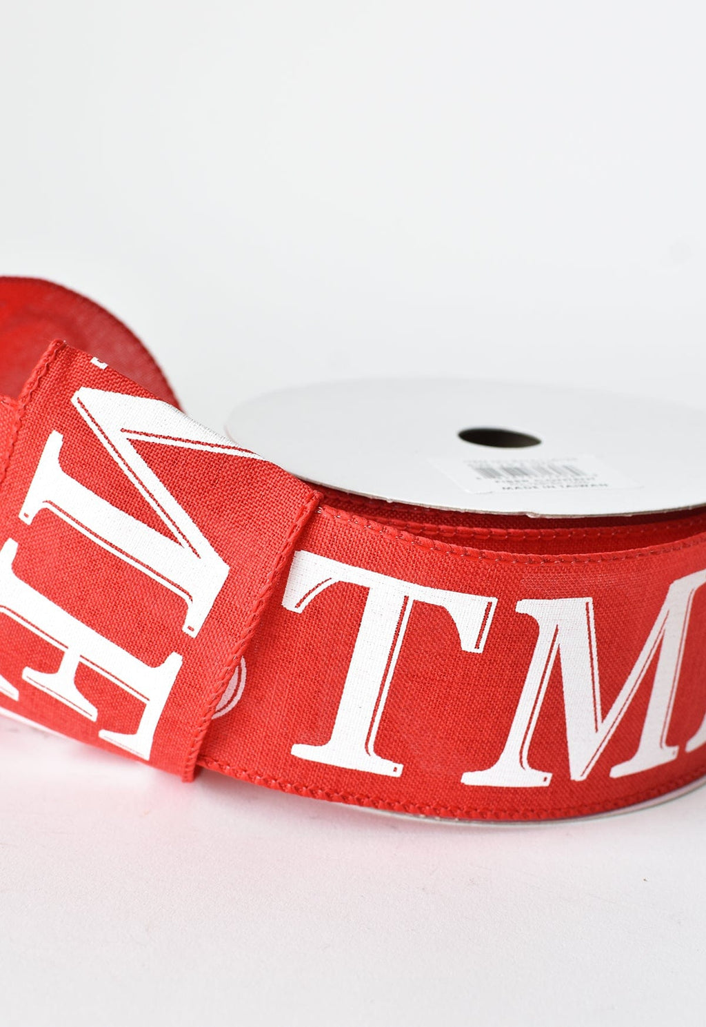 2,5" x 10yd Rotes Merry Christmas Band