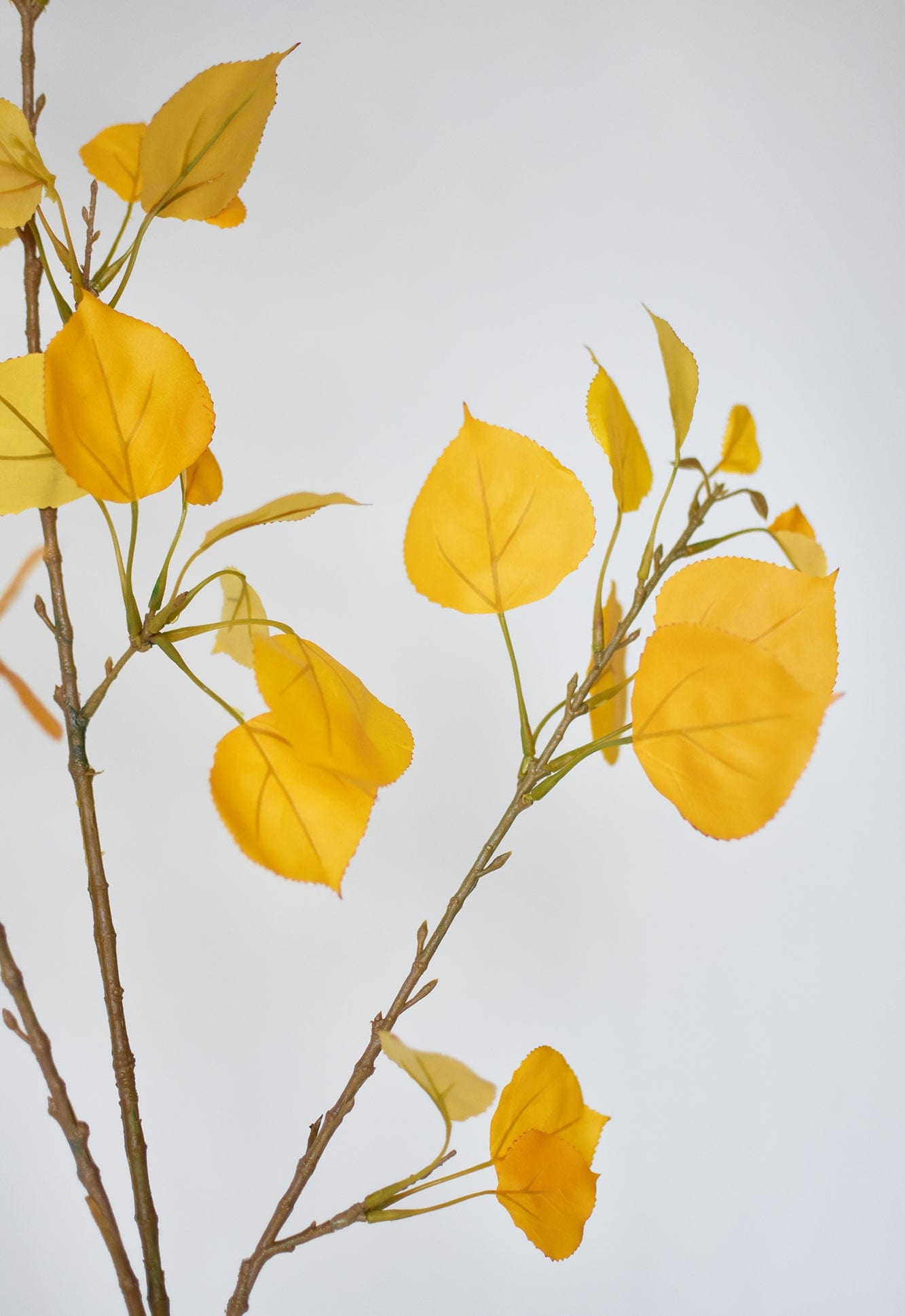 40" Faux Yellow Aspen Branch Spray