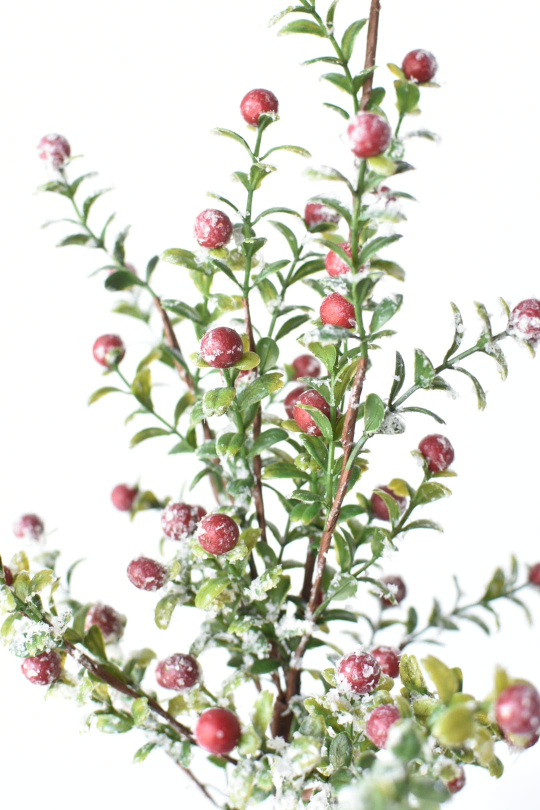 21" Kunst-Frostgrün mit roten Beeren am Stiel