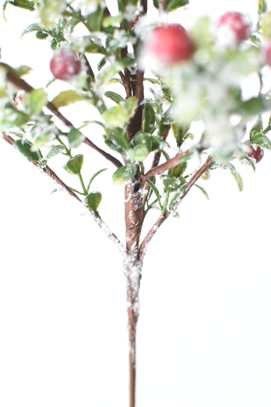 21" Kunst-Frostgrün mit roten Beeren am Stiel