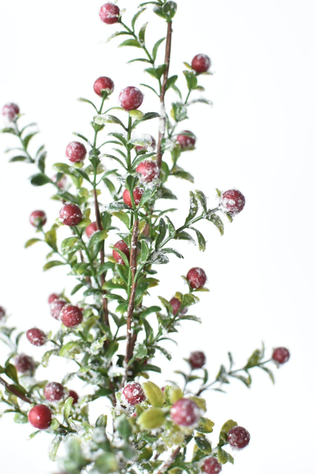 21" Kunst-Frostgrün mit roten Beeren am Stiel