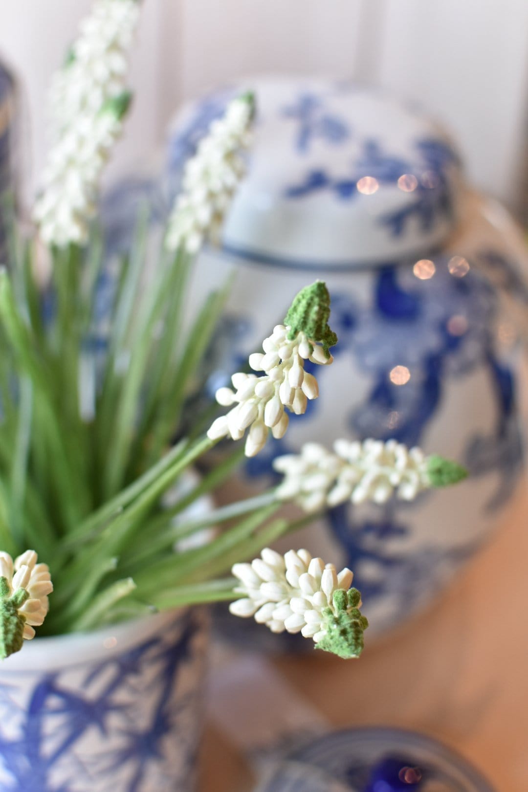 12,5" Künstliche Weiße Muscari-Traubenhyazinthe