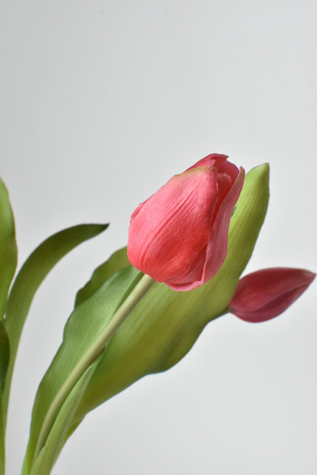 11,75" Künstlicher Real-Touch-Tulpenstiel-Bund in Dunkelrosa