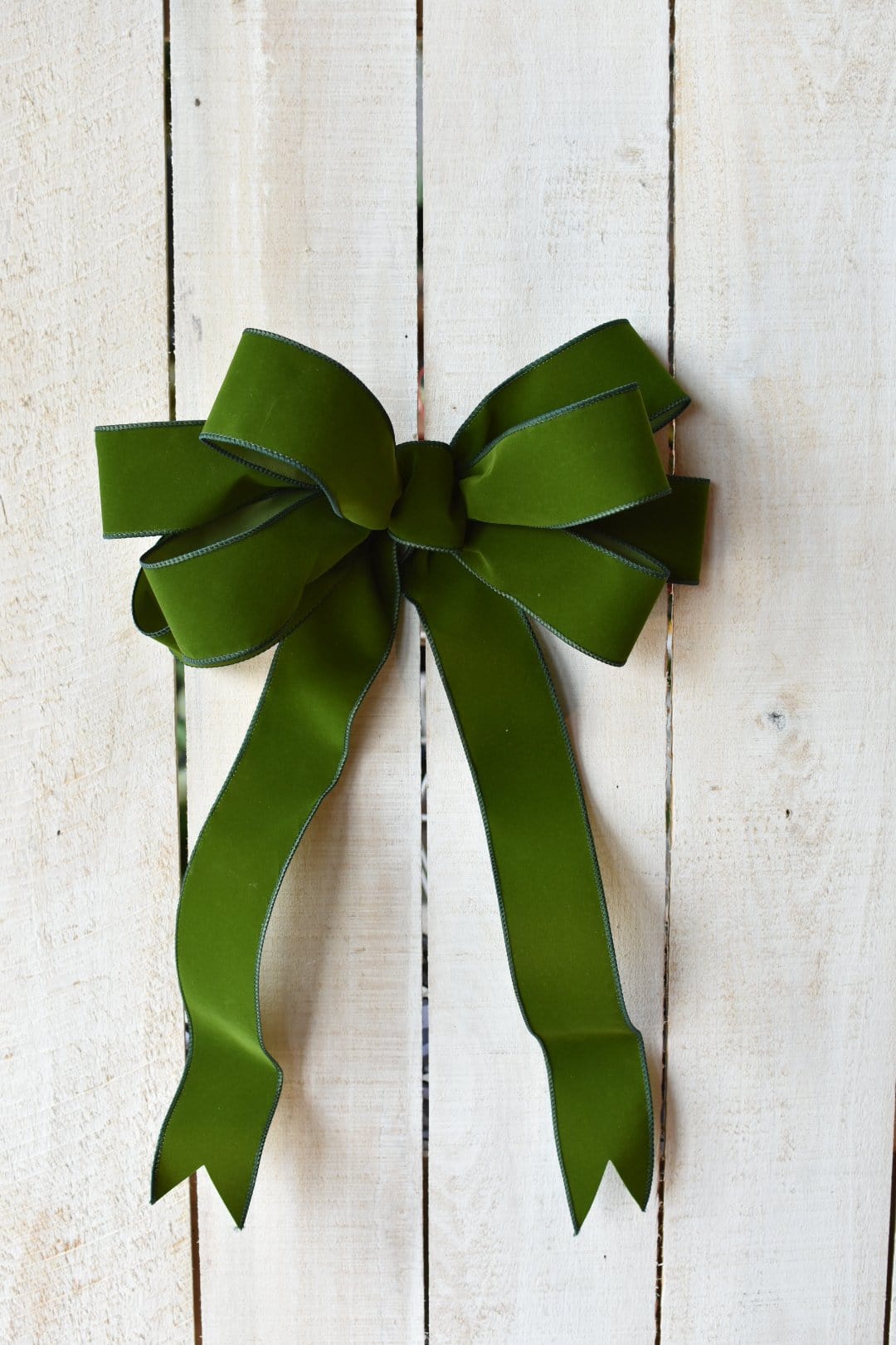 2.5"x10yd Outdoor Velvet Ribbon- Hunter Green