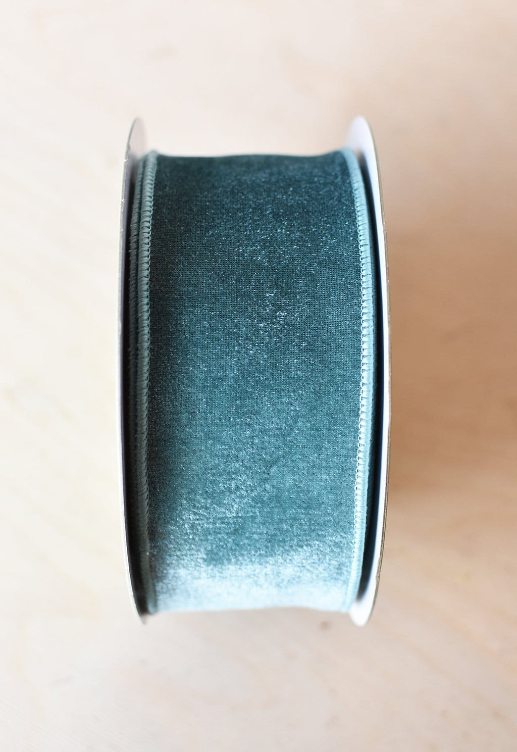 6,35 cm x 9,14 m Samtband in Petrol