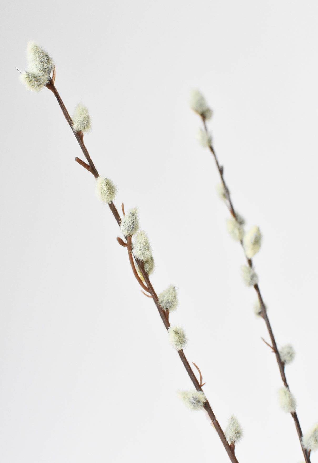 31" Faux Pussy Willow Stem
