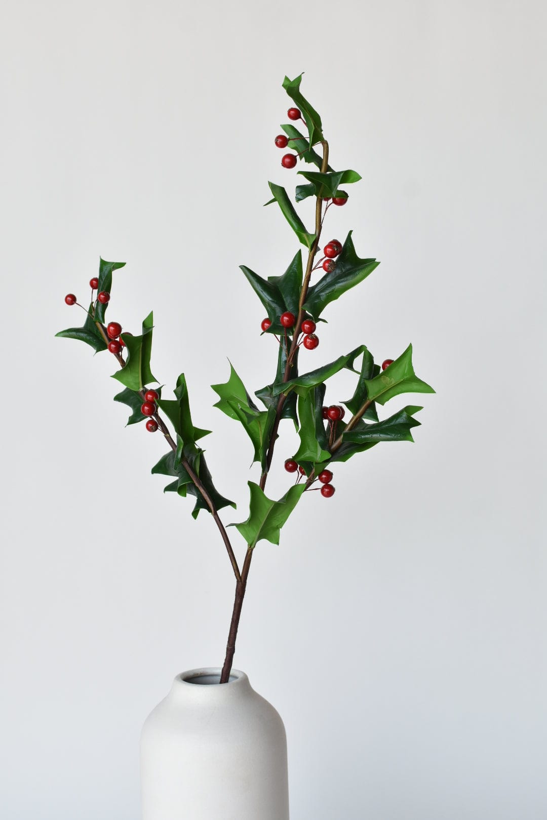 38" Künstlicher Holly-Zweig mit echter Haptik