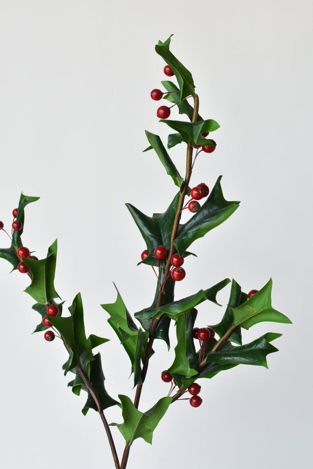 38" Künstlicher Holly-Zweig mit echter Haptik