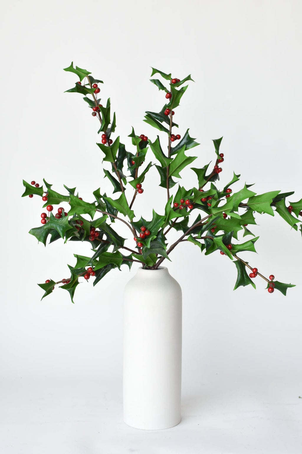 38" Künstlicher Holly-Zweig mit echter Haptik