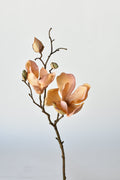 19" Faux Magnolia Stem Light Orange/Pink
