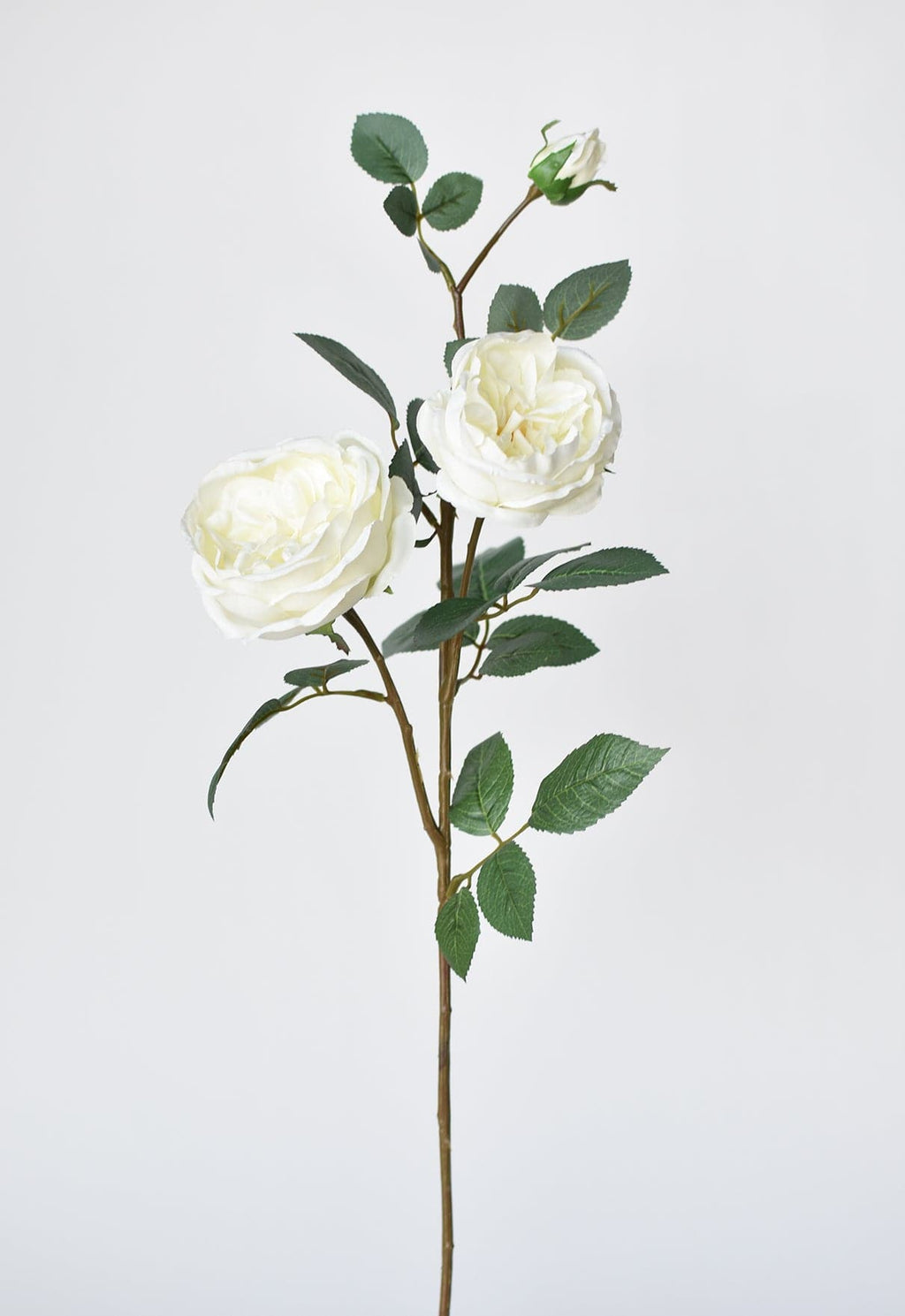 74 cm Kunstrosenstiel Weiß
