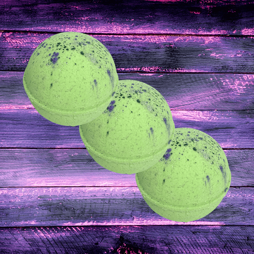 Dark Patchouli Signature Scent Oatmeal Natural Skin Nourishing Bath Bombs | 6 oz
