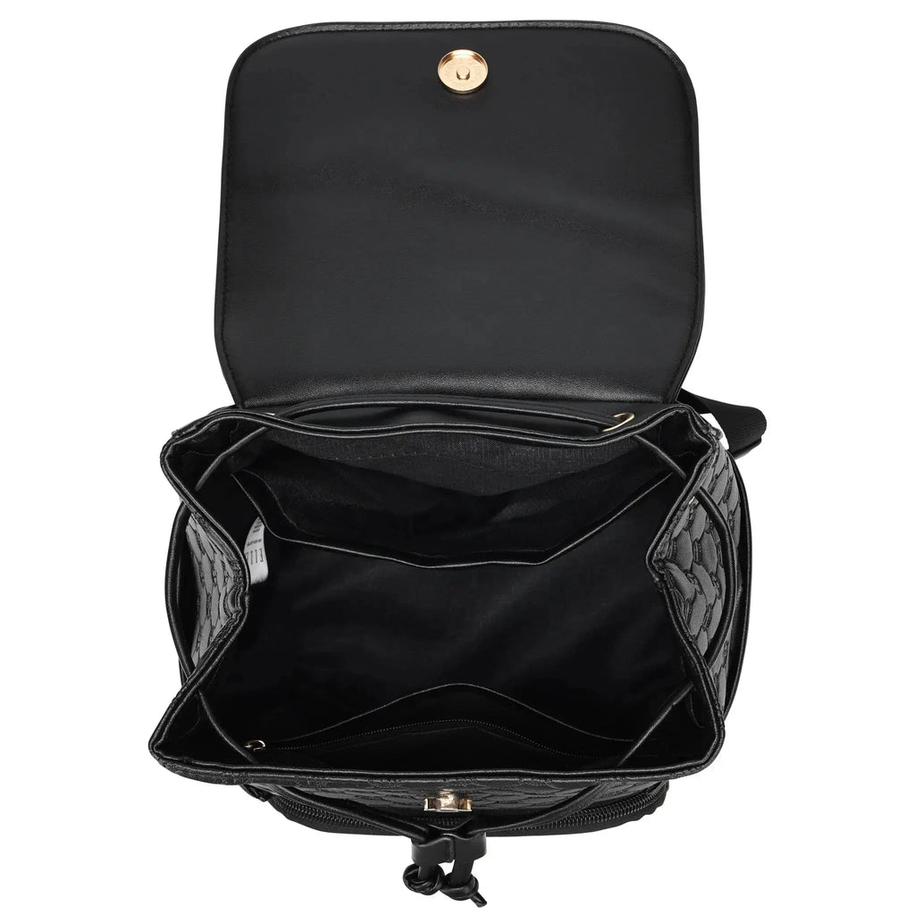 Compass 10L Mini-Rucksack aus veganem Leder mit Monogramm