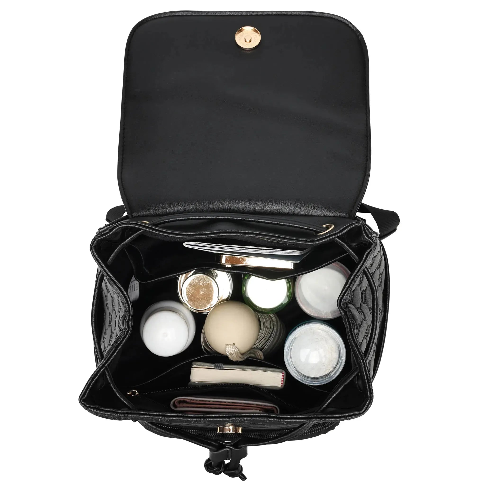 Compass 10L Mini-Rucksack aus veganem Leder mit Monogramm