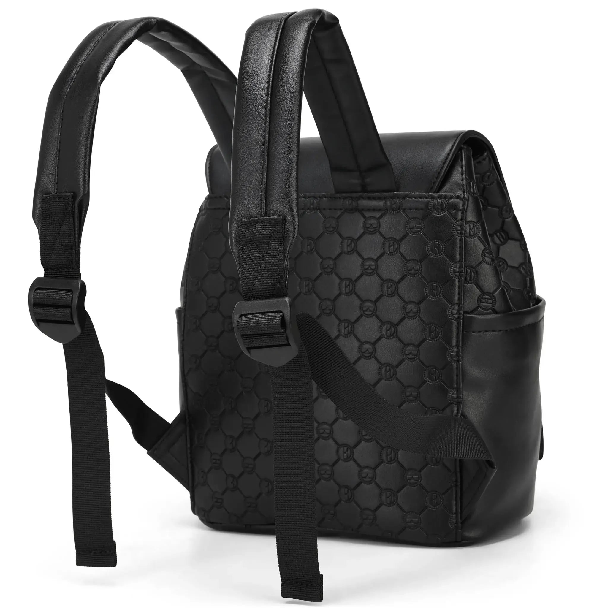 Compass 10L Mini-Rucksack aus veganem Leder mit Monogramm
