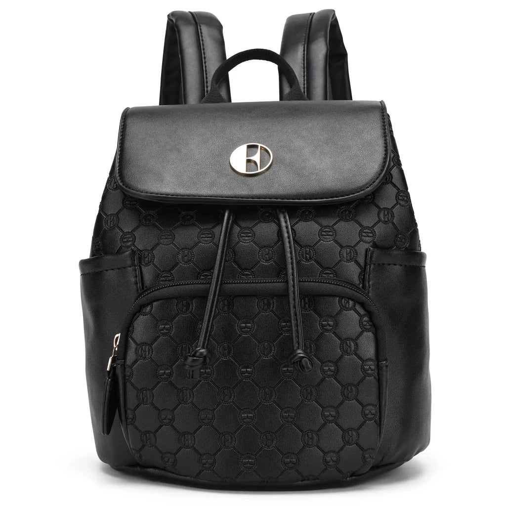 Compass 10L Mini-Rucksack aus veganem Leder mit Monogramm