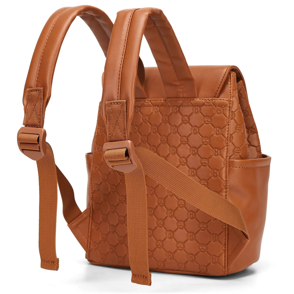 Compass 10L Mini-Rucksack aus veganem Leder mit Monogramm