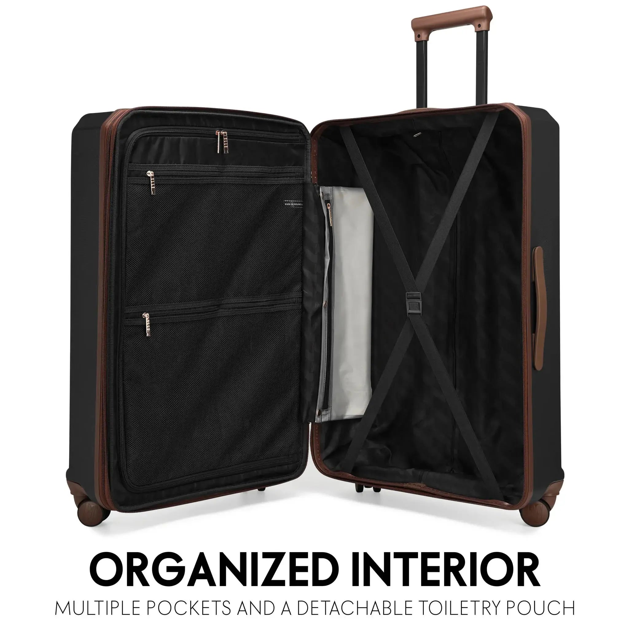 Luxe Journey Expandable 5 Piece Retro Luggage Set