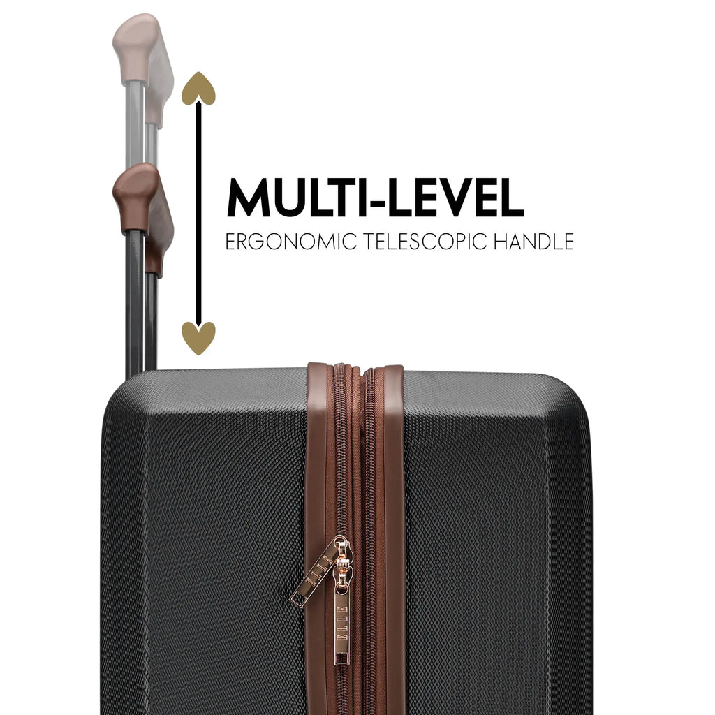 Luxe Journey Expandable 5 Piece Retro Luggage Set