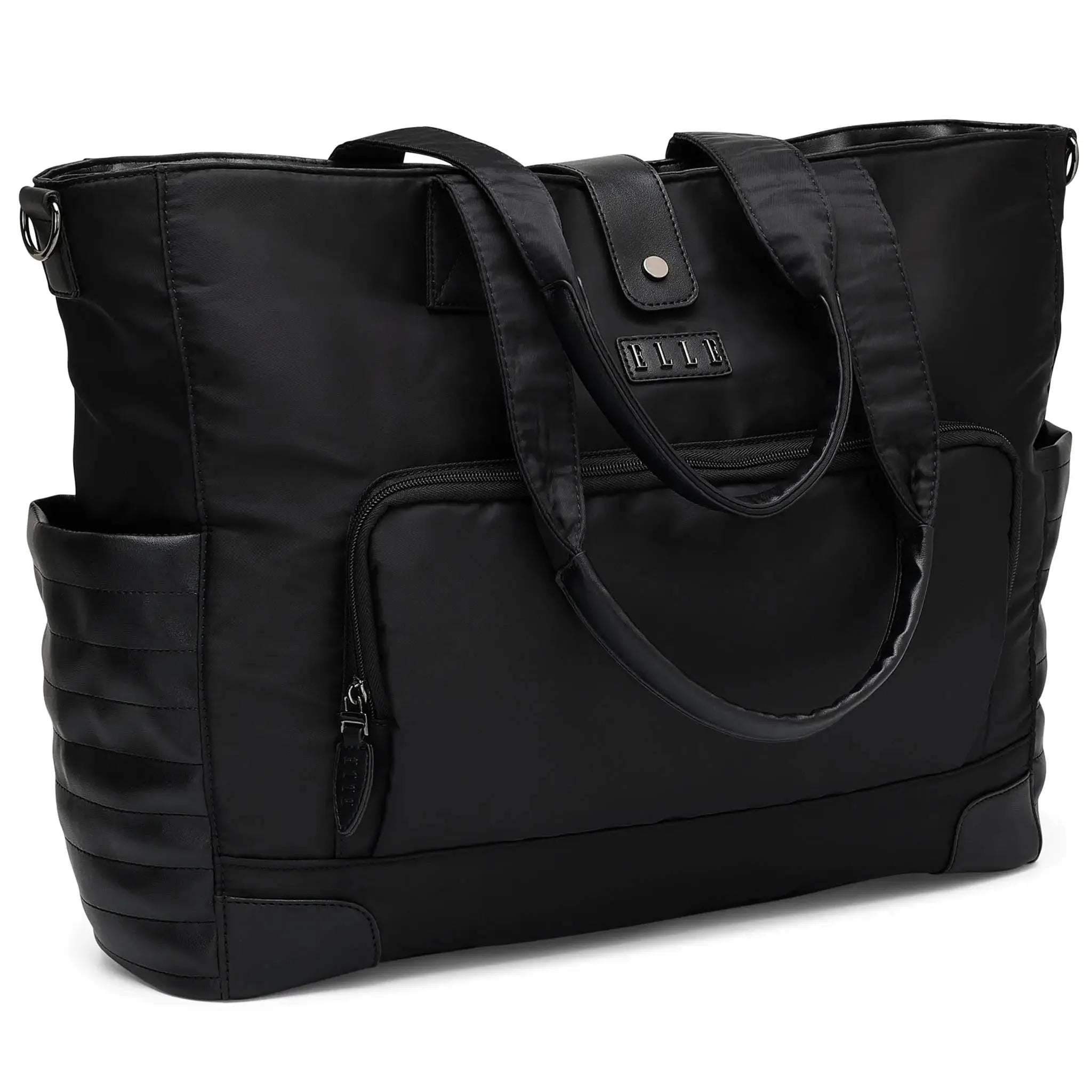 Voyage 25L Weekender-Tasche aus Twill und veganem Leder