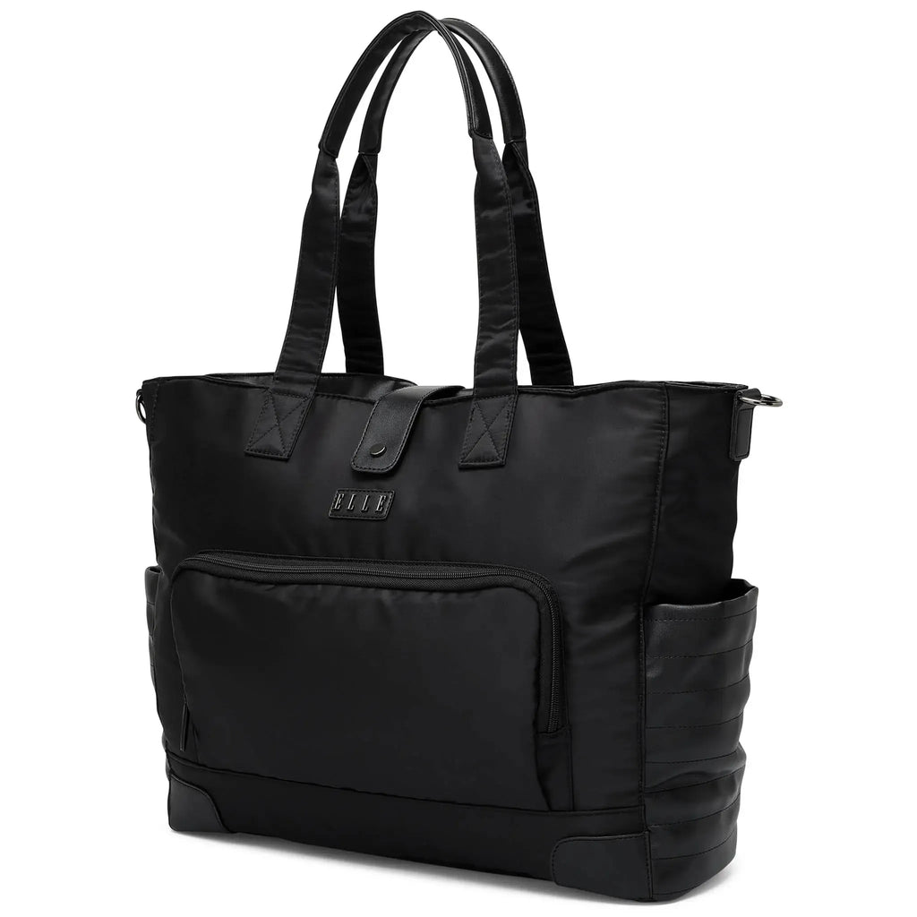 Voyage 25L Weekender-Tasche aus Twill und veganem Leder