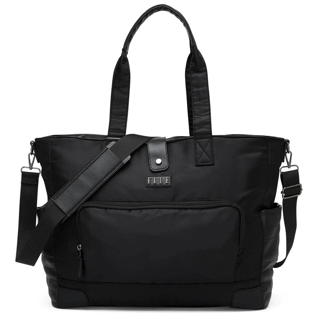 Voyage 25L Weekender-Tasche aus Twill und veganem Leder