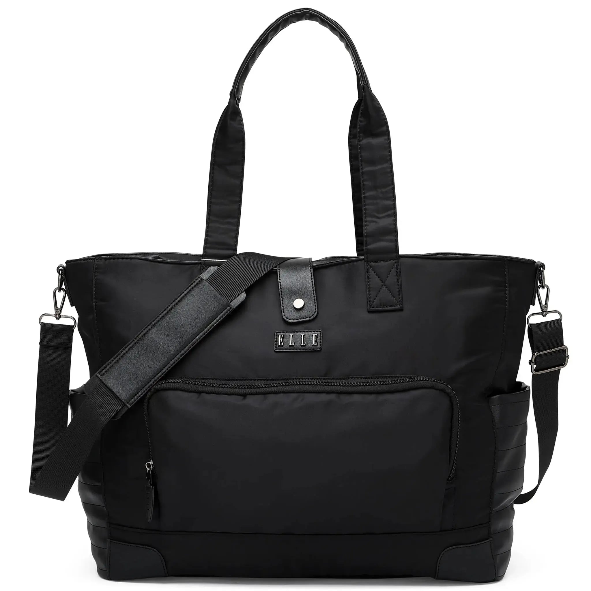Voyage 25L Weekender-Tasche aus Twill und veganem Leder
