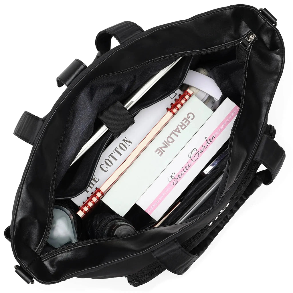 Voyage 25L Weekender-Tasche aus Twill und veganem Leder