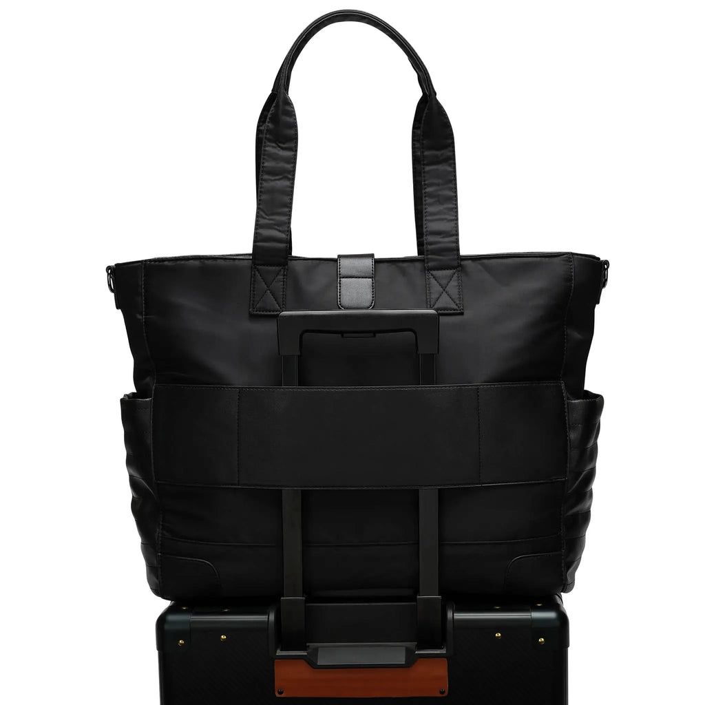 Voyage 25L Weekender-Tasche aus Twill und veganem Leder