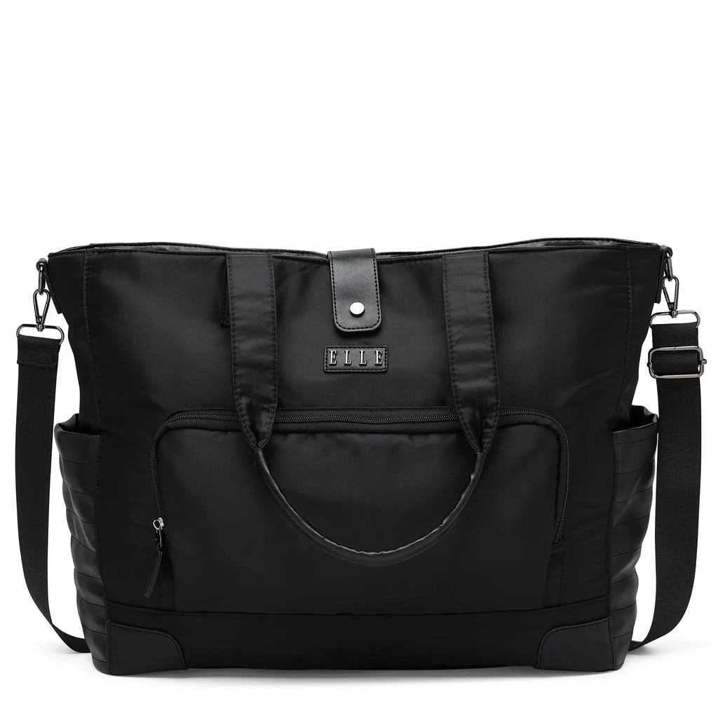Voyage 25L Weekender-Tasche aus Twill und veganem Leder