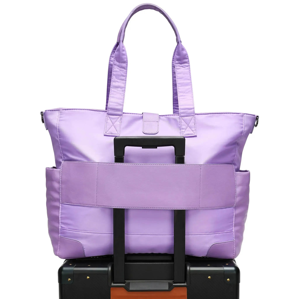 Voyage 25L Weekender-Tasche aus Twill und veganem Leder