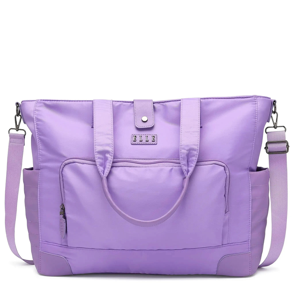 Voyage 25L Weekender-Tasche aus Twill und veganem Leder