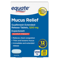 Equate Maximum Strength Mucus ER – 1200 mg Guaifenesin – 12-Hour Extended Release, 28 Tablets
