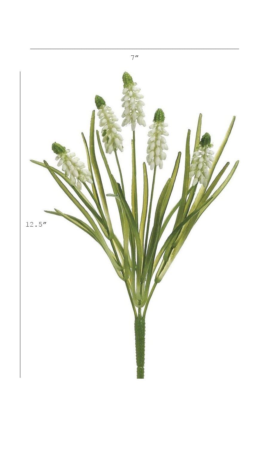 12,5" Künstliche Weiße Muscari-Traubenhyazinthe