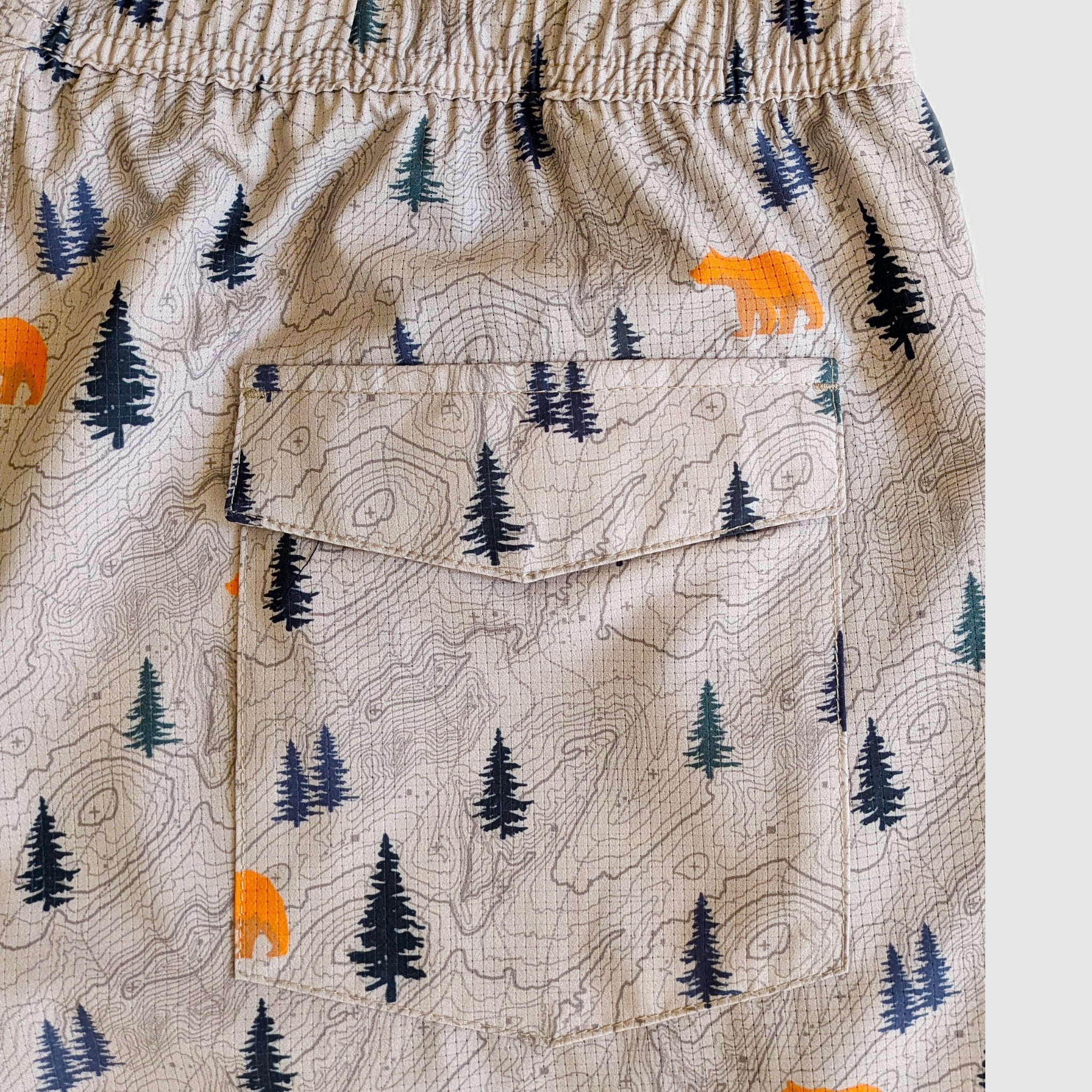 Langley Tech Short - Khaki/Bear