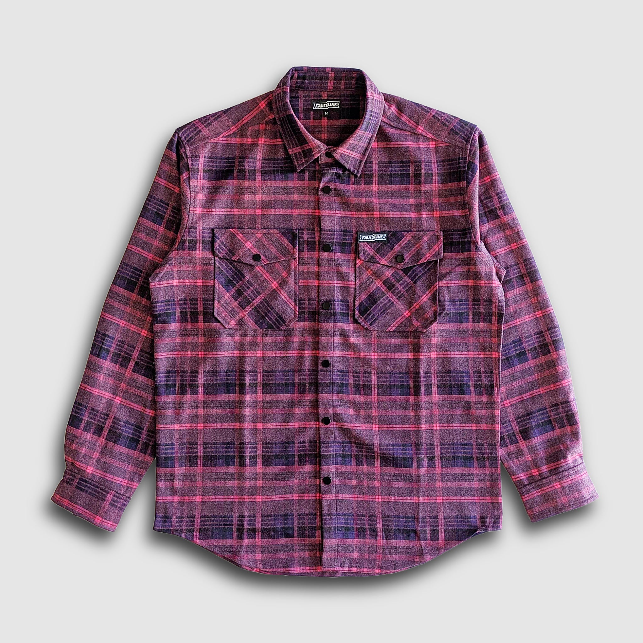 Highland Tech Flannel - Fuchsia/Black