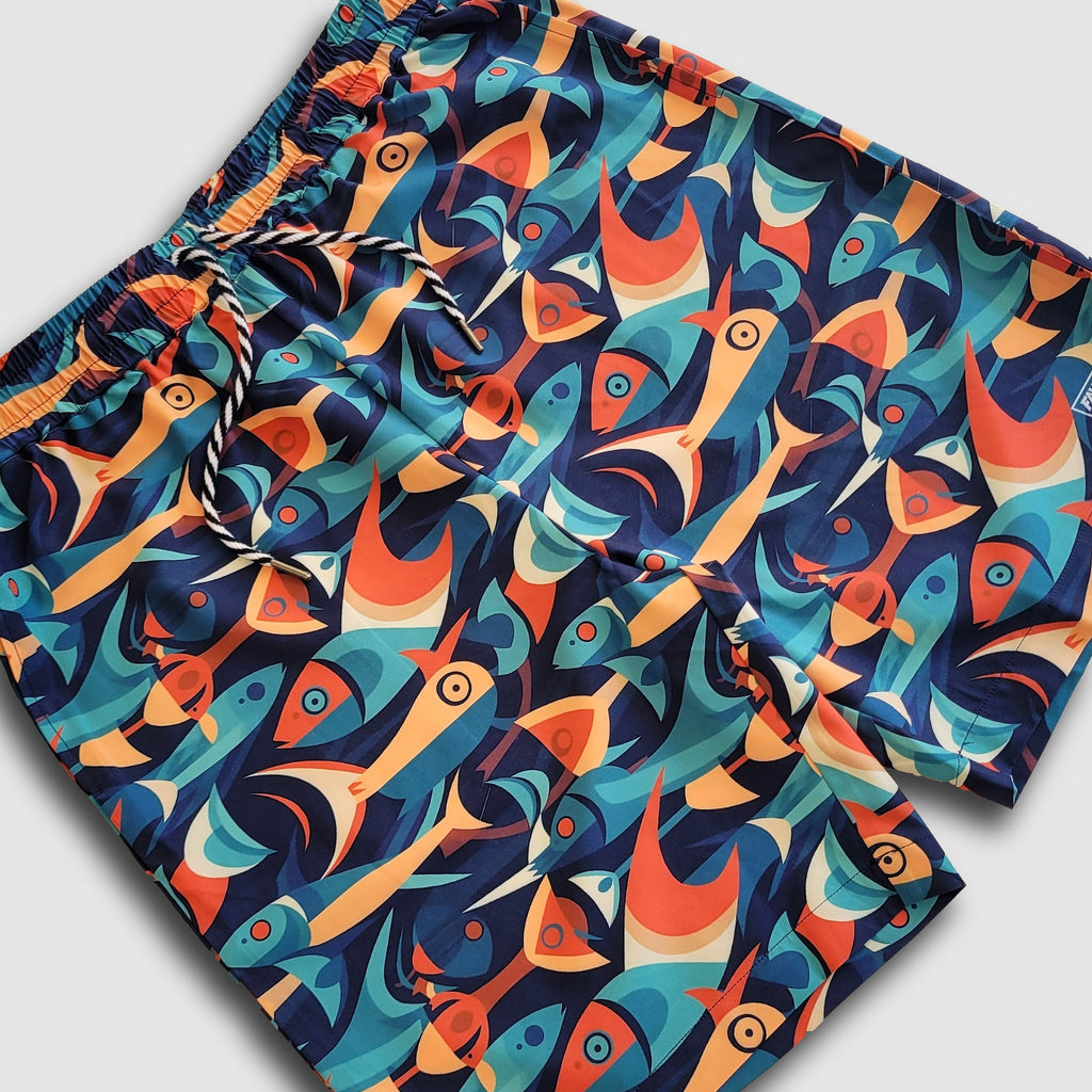 Crowley Stretch Short - Fish Deco