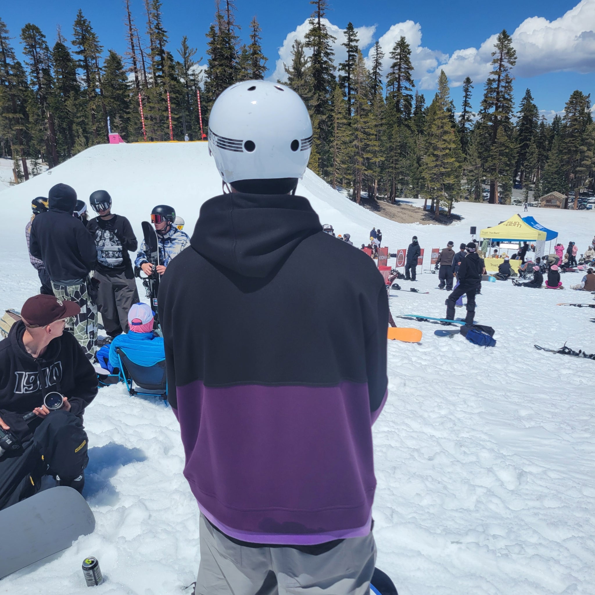 Cloud 9 Tech Hoodie - Black/Purple