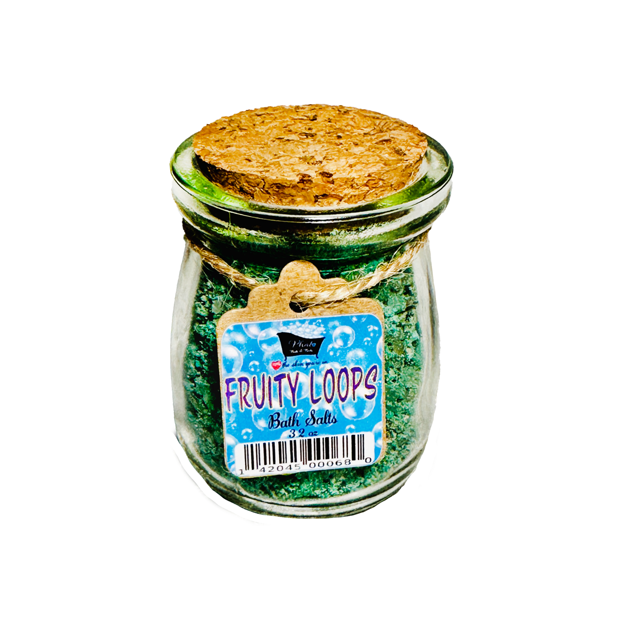 Fruity Loops Natural Bath Salts with Kaolin Clay Avocado Oil & Sea Salt Bath Soak Fruit Loops Type | 3.5 oz