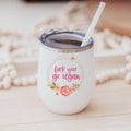 Fuck You Go Vegan Wine Tumbler