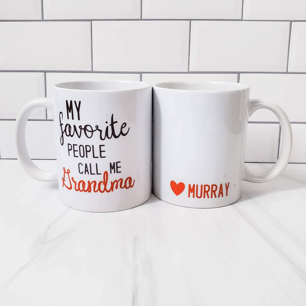 GRANDMA AND GRANDPA Personalized Coffee Mugs