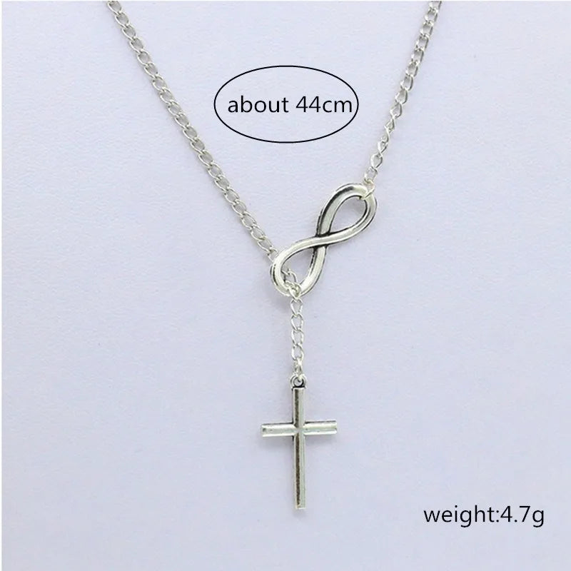 Multi Layer Necklace Chain Double Infinity Necklaces Pendants
